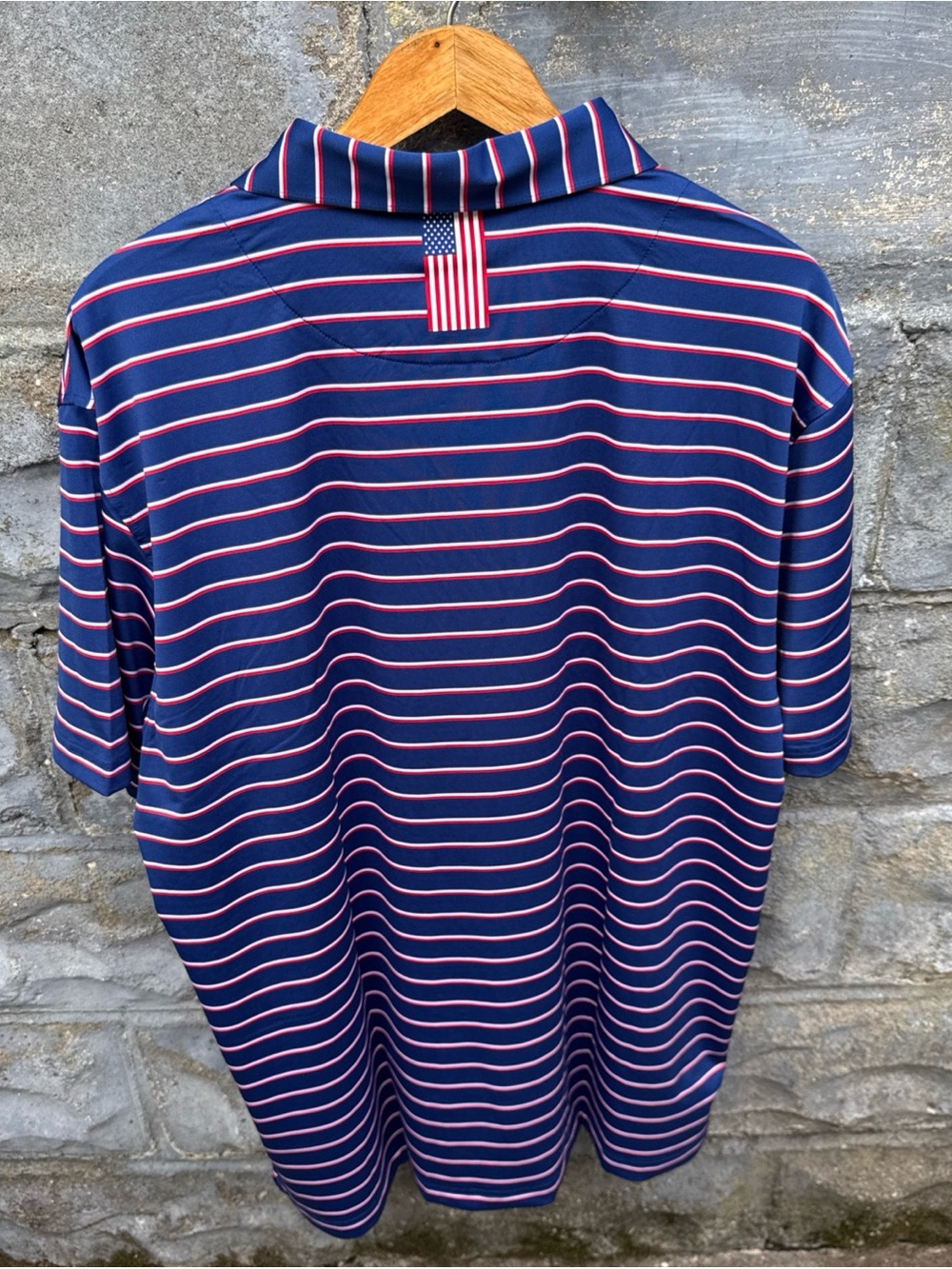 Rhoback Old Glory Polo Men's S/S Performance Size XL Golf New - Picture 5 of 5